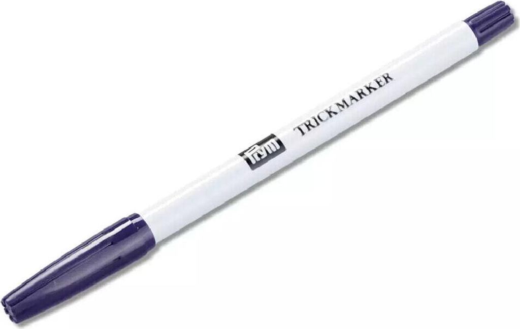 A single purple and white marker pen is shown against a white background.