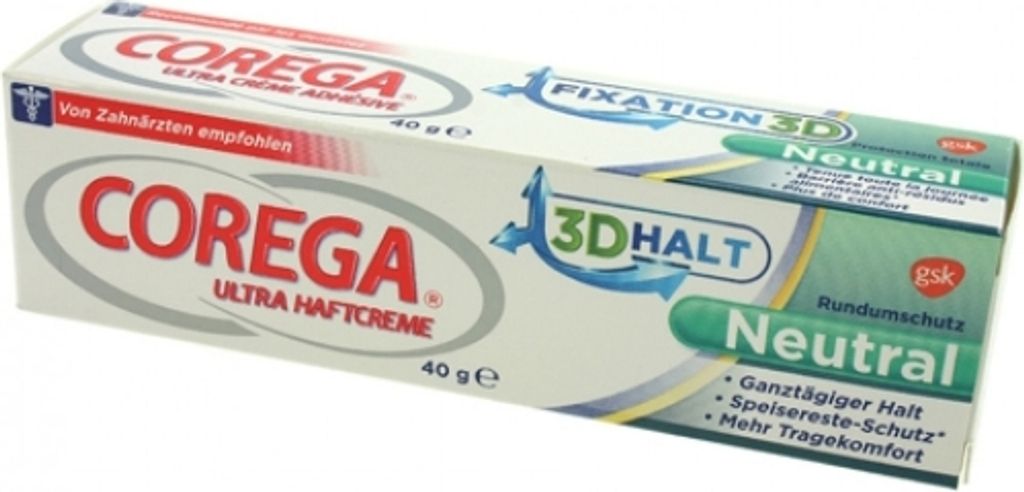 Corega Ultra Neutrálne zubné lepidlo na zubné Obrázok produktu 