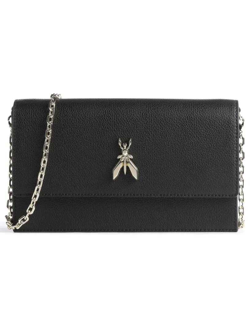Sac de soirée Patrizia Pepe Noir et Or pour mariage et cocktail