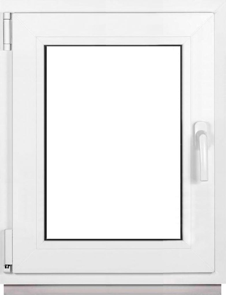 Framex Premium Kunststofffenster Breite x Höhe: (50 x 60 cm) | 7-Kammer-Profil | 80 mm Bautiefe | 50 mm 3-fach Verglasung | Dreh-Kipp | DIN Links