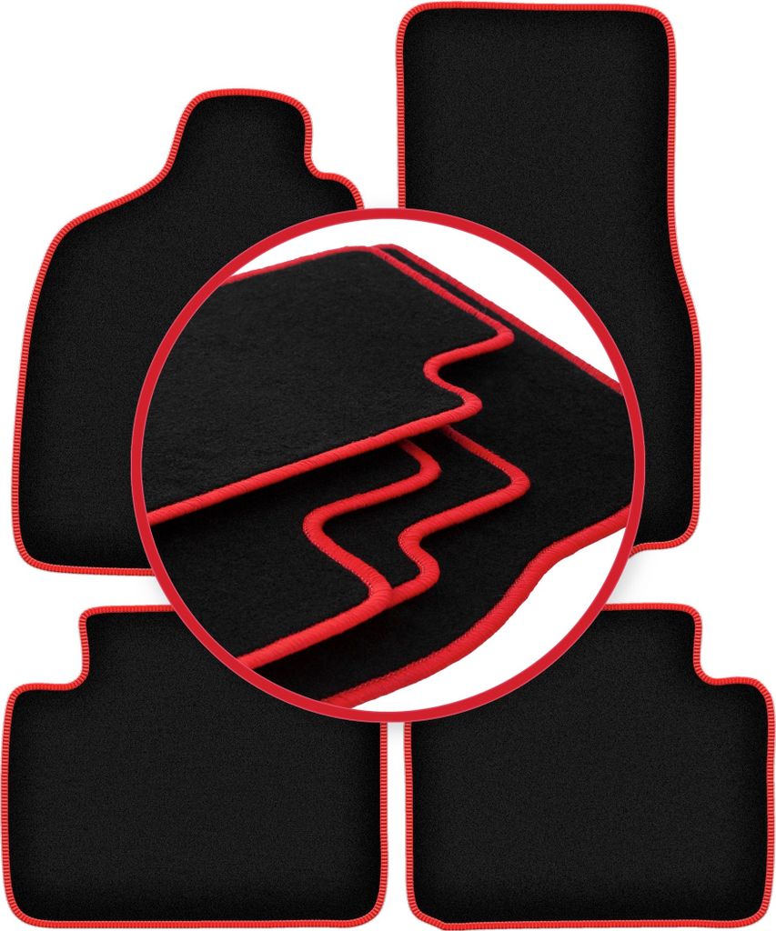 CARLUX-RED Autofußmatten für: Ford Maverick MK1 0 (1994-2003)