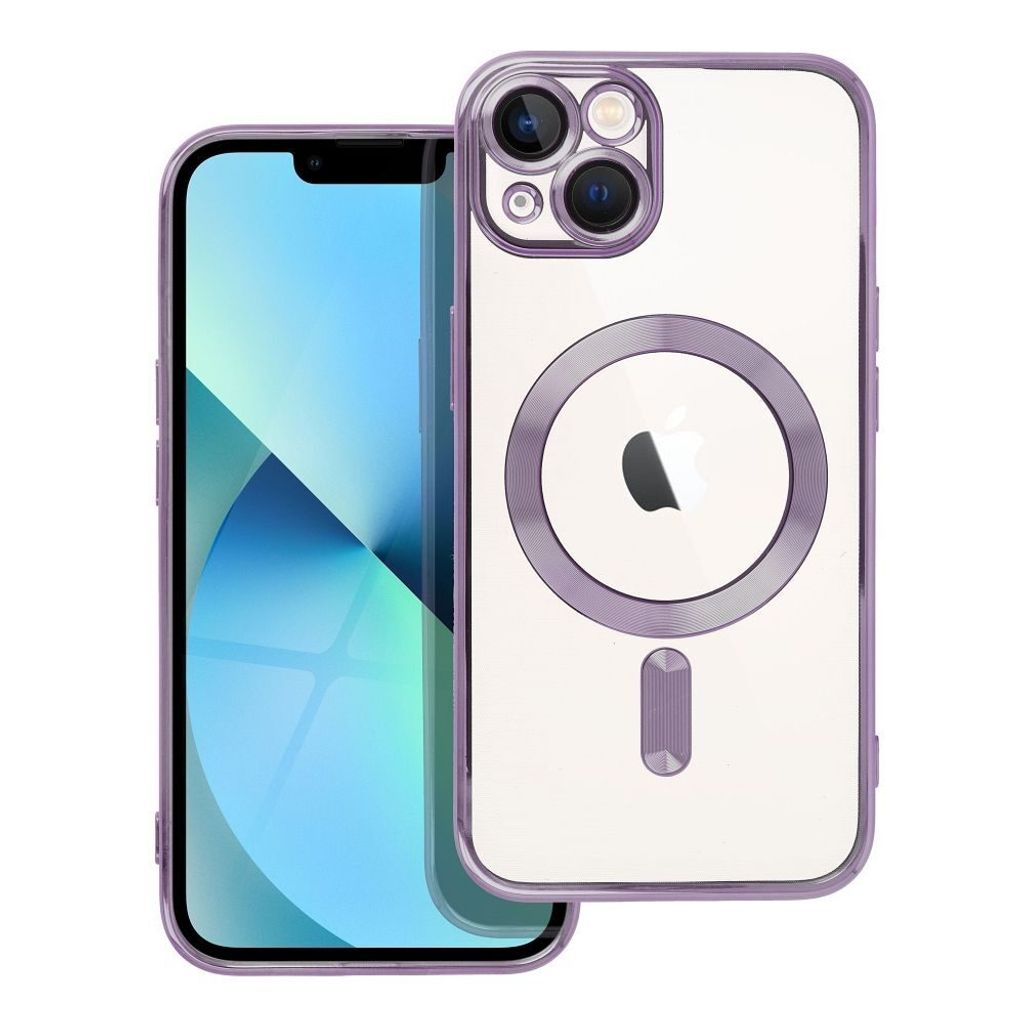 Case passend für iPhone 13 Electro Mag Cover kompatibel mit MagSafe purple