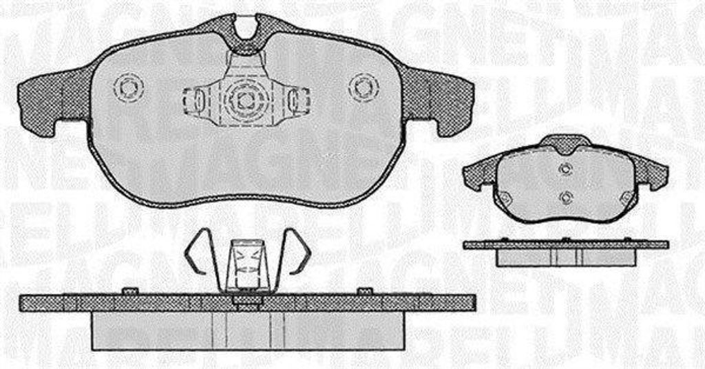 MAGNETI MARELLI Bremsbeläge Satz Vorne Bremsklötze für OPEL ZAFIRA B (A05) 363916060162