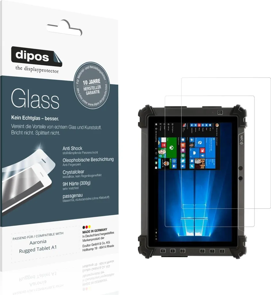Film écran 9H incassable en verre souple pour Aaronia Tablet A1