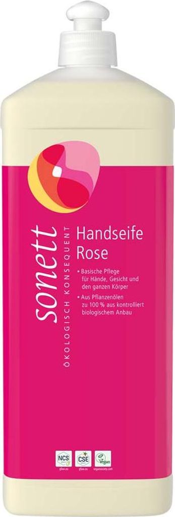 Sapone per le mani - Rosa flacone di ricarica da 1 litro Immagine del prodotto 