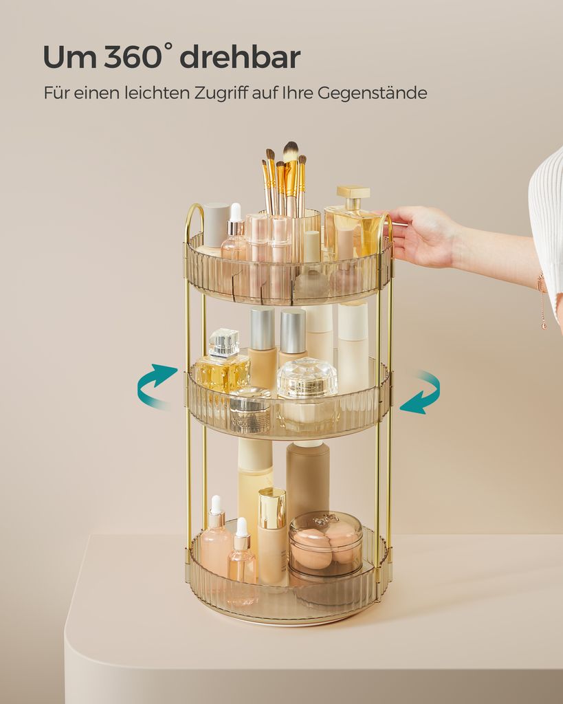 SONGMICS Make-up Organizer drehbar, Kosmetik-Organizer, Produktbild 