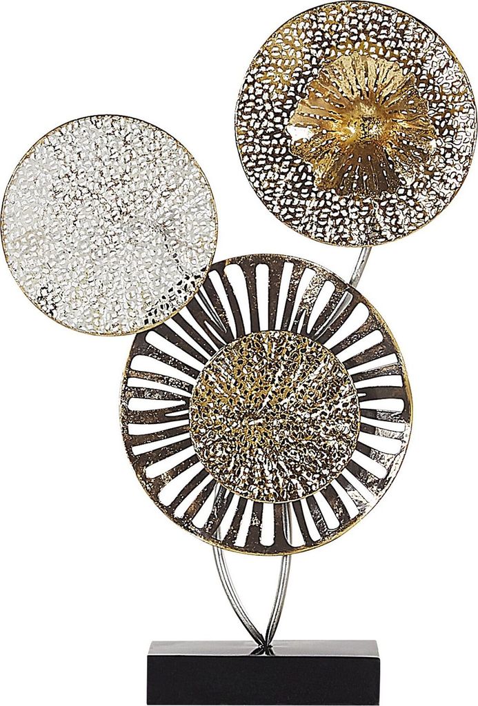 BELIANI Dekoration Gold/ Silber aus Metall 3-teilige Produktbild 
