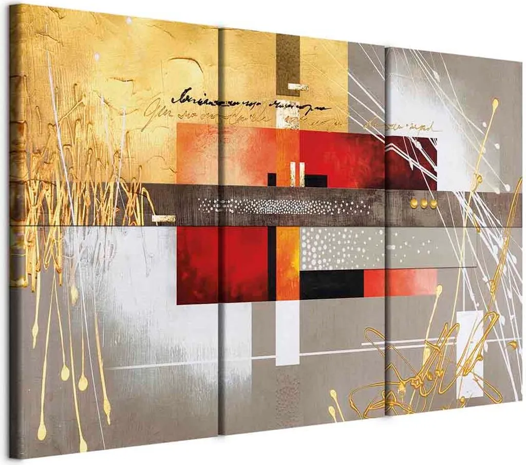 Quadro Quattro Stagioni 60x40 cm Astratto - Tela TNT per Arredo Moderno