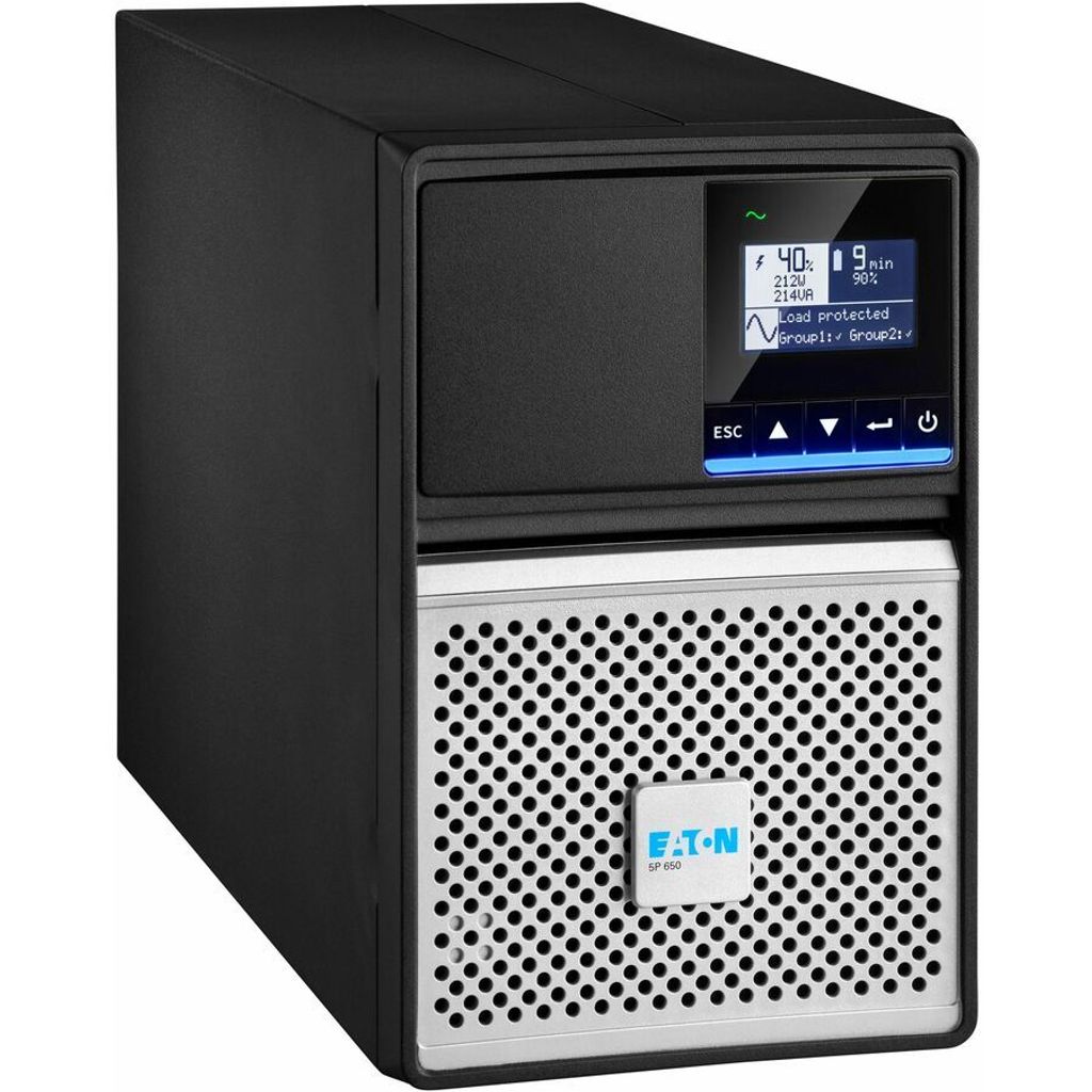 Eaton 5P 650i - Gen 2 - USV - Wechselstrom 200-240 V - 650 VA - ventilgeregelte Bleisäure (VRLA) - 9 Ah - RS-232, USB - Ausgangsanschlüsse: 4