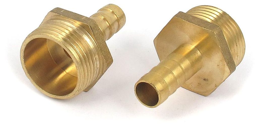 2 Stš¹ck Messing Schlauchtš¹lle 3/4BSP Au?engewinde 10mm Schlauchtš¹lle Schlauchanschluss Schlauchverbinder Schlauchnippel Gerade Verschraubu...