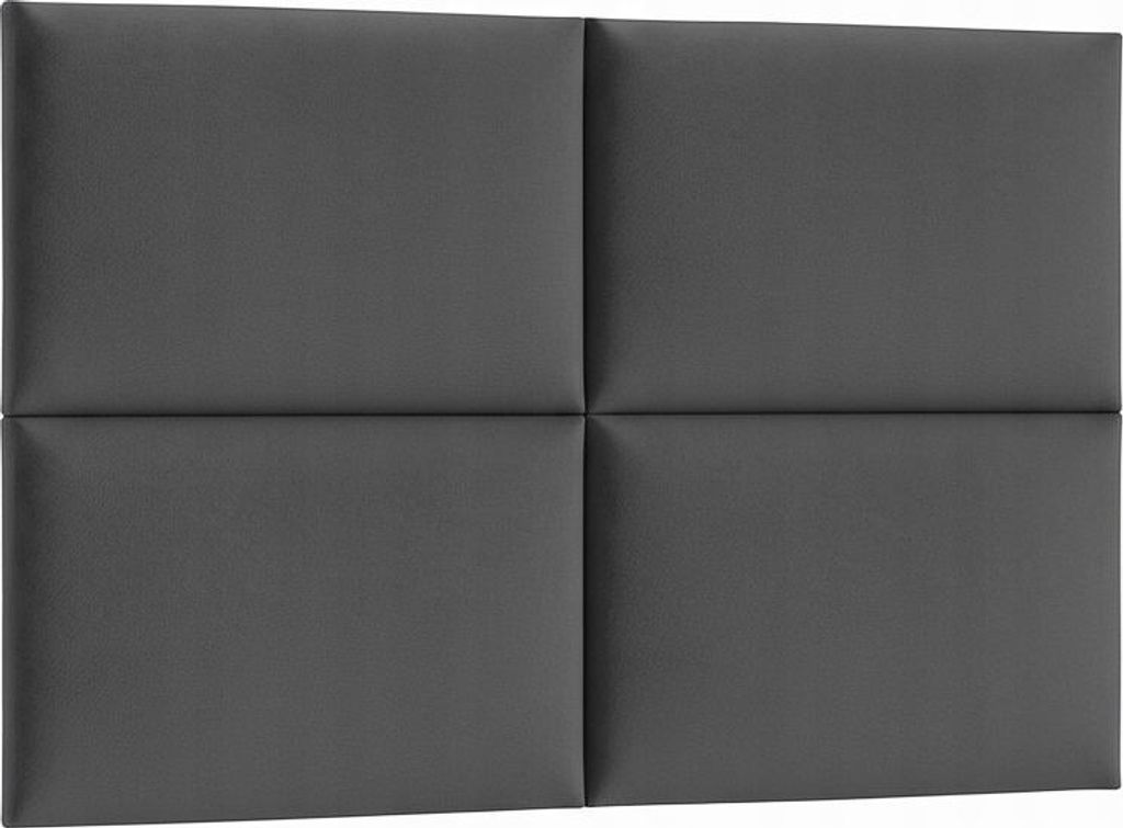 Panele Tapicerowane 30X50 Cm Welurowe Ścienne Szary Ciemny Wezgłowie