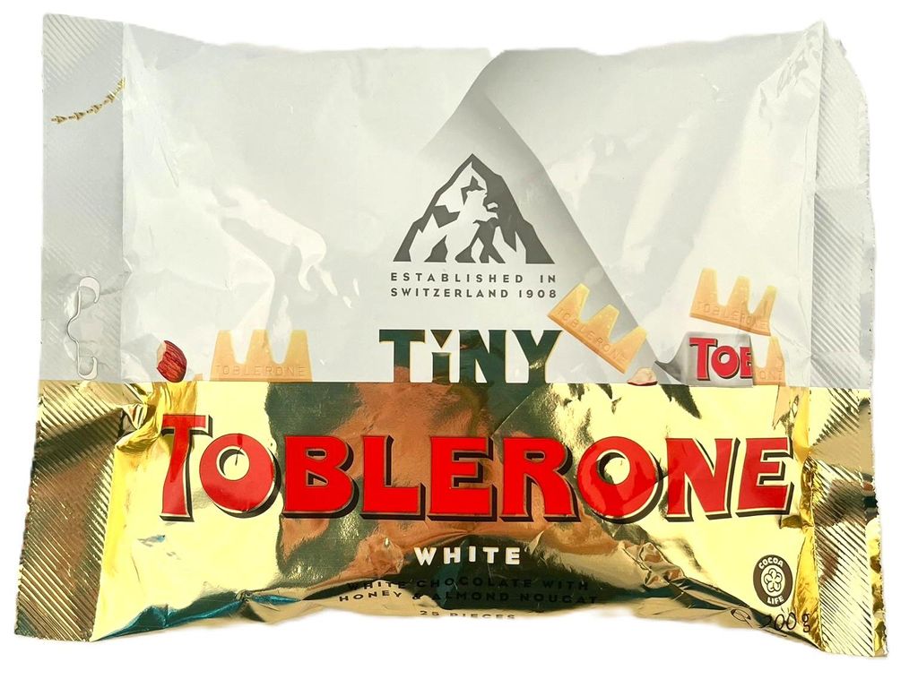Toblerone White Minis 25 Stück 200g Produktbild 