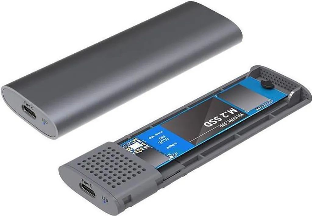 Case SSD Esterno CoreParts USB 3.2 Gen 2 Tipo-C | NVMe 10Gbps Tool-Free