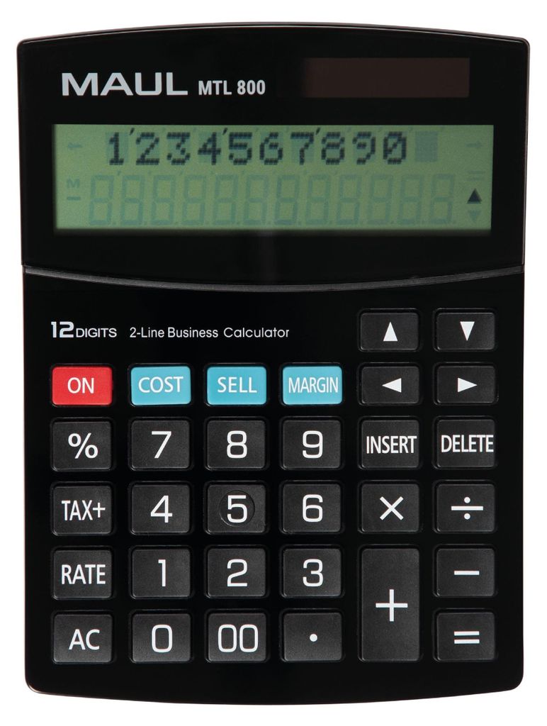 Calculatrice de bureau MAUL MTL 800 affichage LCD 2 lignes, Image du produit 