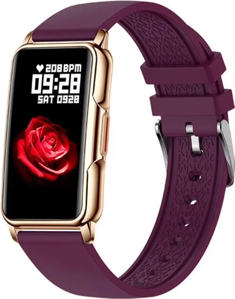 Montre Intelligente Violette KP35356 : Écran Tactile et Design Élégant