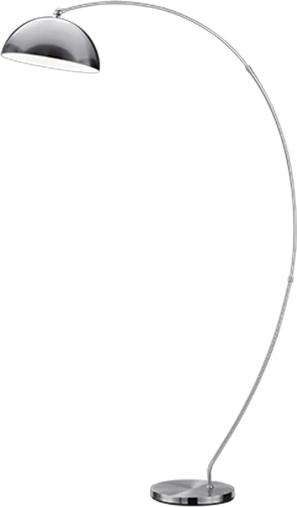Lampe à arc sur pied 17,2W design moderne 180cm pour salon et lecture