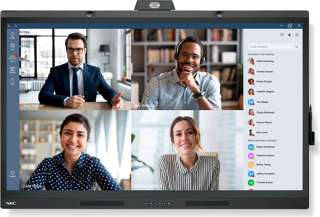 NEC WD551 LIM 139,7 cm (55") 3840 x 2160 pixel Touchscreen Immagine del prodotto 