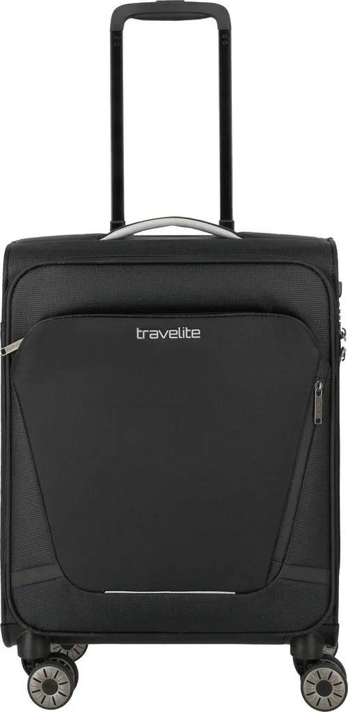 Trolley Travelite Jetpack 4 Ruote Nero | Bagaglio a Mano 55cm 1.9kg