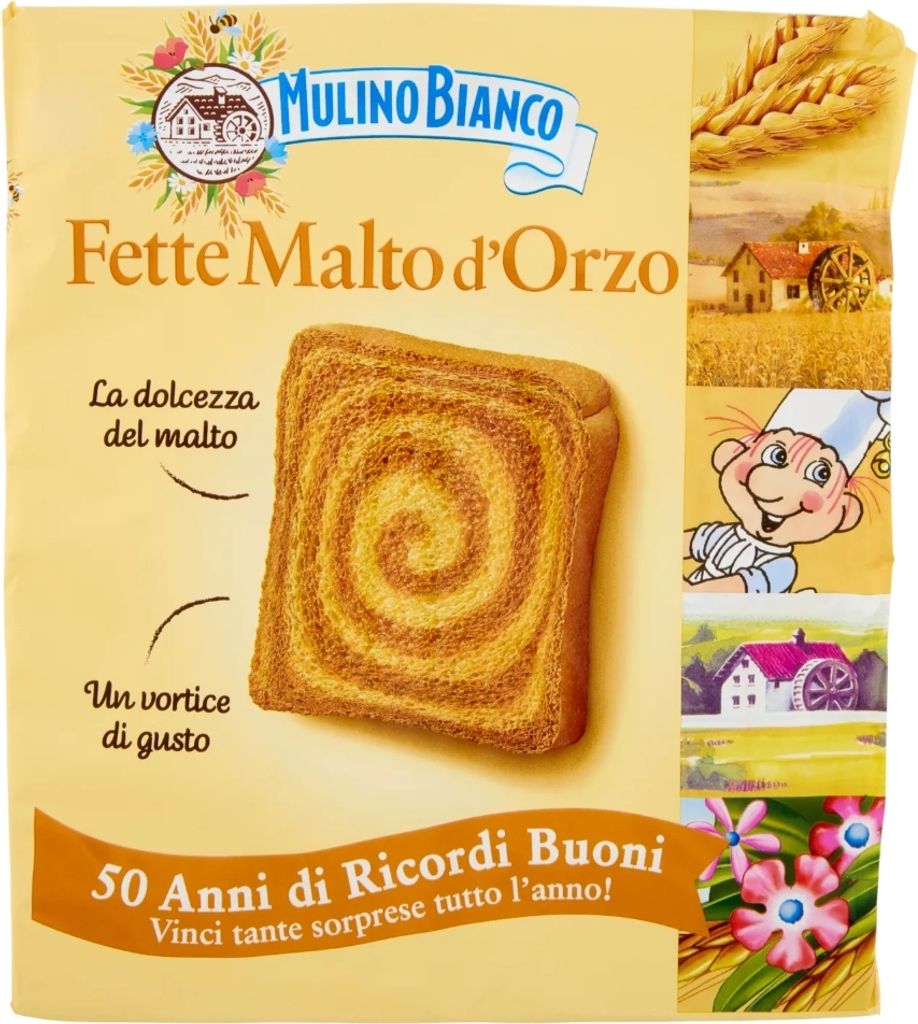 315g Zwieback von Fette Malto d'Orzo - Mulino Bianco Produktbild 