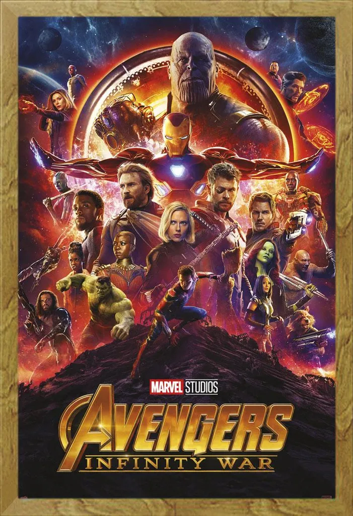 Regalo Perfetto: Avengers Poster + Cornice Shinsuke MDF Oak 61x91.5