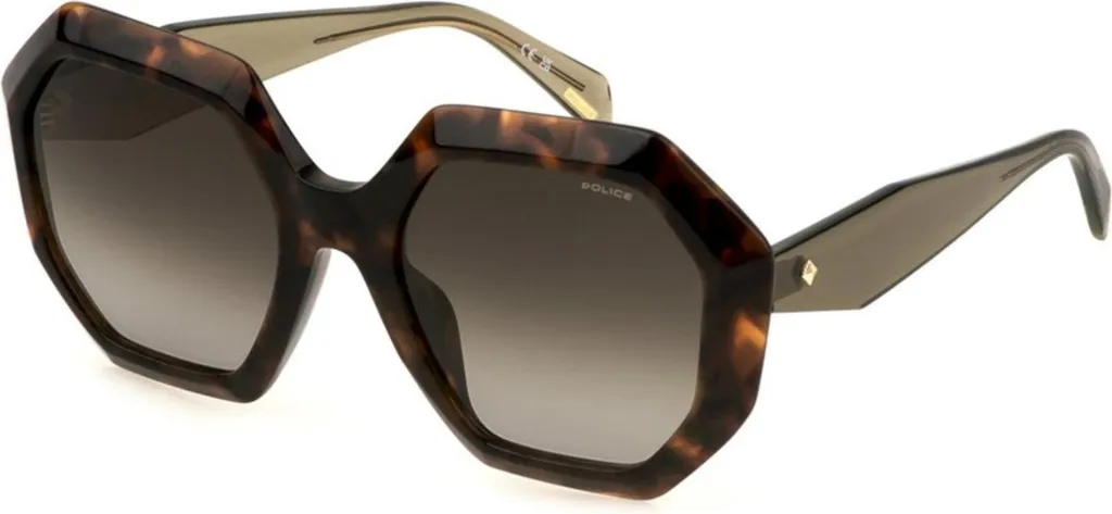 Lunettes de soleil Police SPLM10S Anti-Éblouissement Monture Noir Mat
