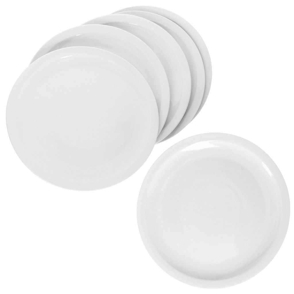 Set da 6 piatti da pizza Bianco Ø30,5 cm – 6 persone – Immagine del prodotto 