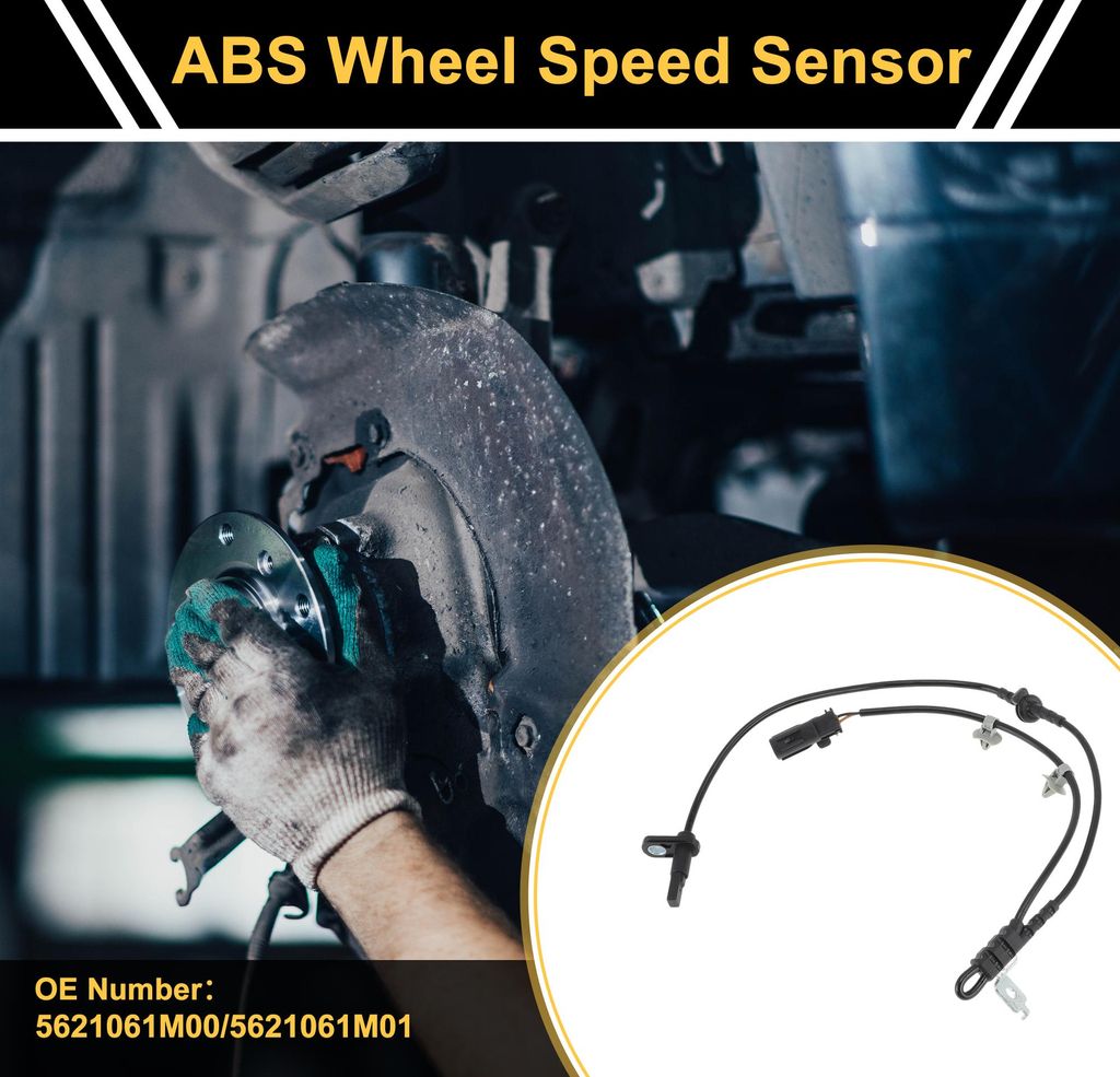 ABS Radsensor ABS Sensor Antiblockiersystem Sensor Nr.5621061M00 für Suzuki Vitara 2015-2022 1 Stück Vorne Rechts