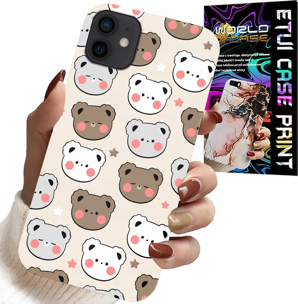 Cover iPhone 12 Orsetti per Bambini + Vetro: Stop ai Vetri Rotti!
