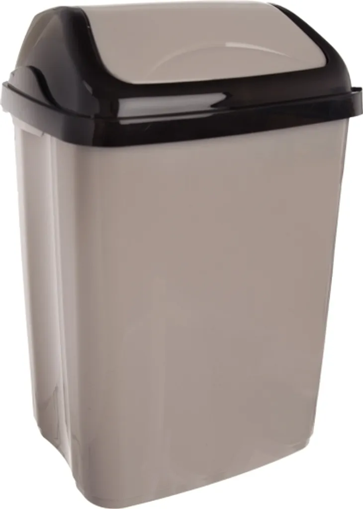 Poubelle Orion 26 l Grise avec Seau Amovible et Fermeture Silencieuse
