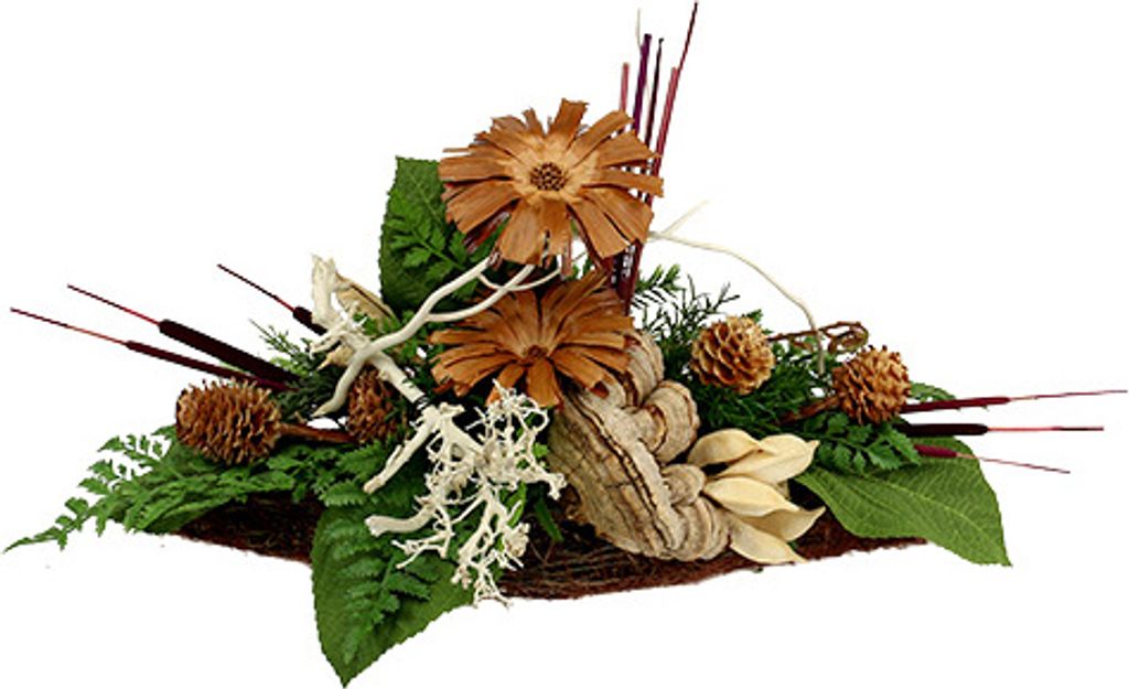 Schilfkolben Mix Erika 100 St Stück Deko Kunstpflanzen Trockenblumen