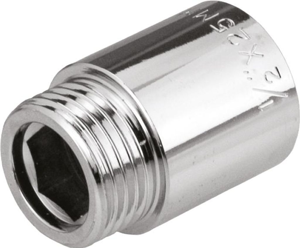 Perfexim | Verlängerungsmuffe Chrom – 10 cm - Für Wasserinstallationen - Robust und hygienisch