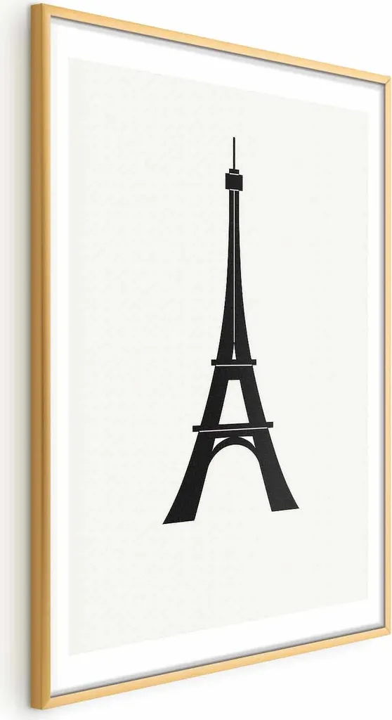 Offerta Poster Torre Eiffel 60x90 Cornice Oro - Fine Serie Esclusiva