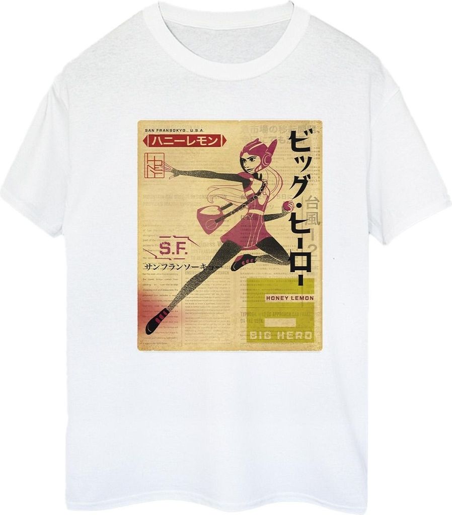 Disney - "Big Hero 6" T-Shirt für Damen BI15513 (S) (Weiß)