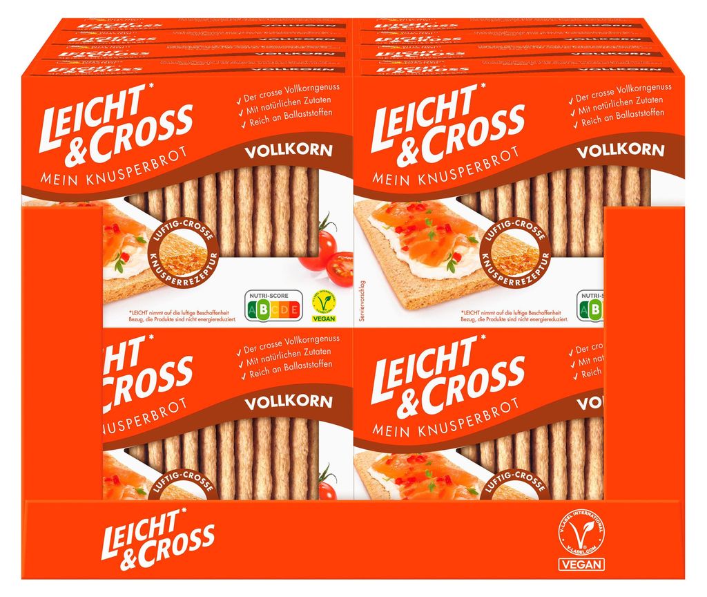 Celozrnný chlieb Light & Cross Crispy 125g Obrázok produktu 