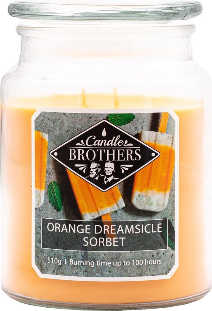 Orange Dreamsicle Sorbet Duftkerze Candle Brothers, Kerze Produktbild 