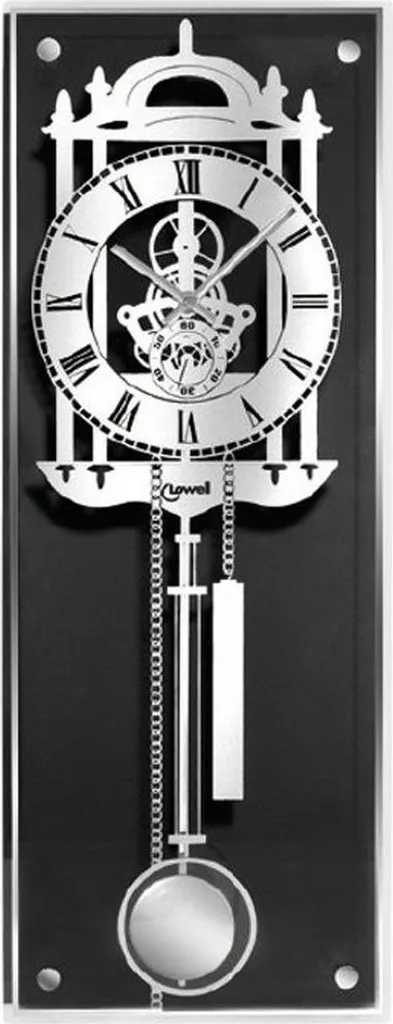 Pendule murale Lowell 14539 ronde et silencieuse pour déco d'intérieur