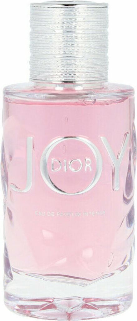 A close-up studio shot of a Dior Joy Intense Eau de Parfum bottle.