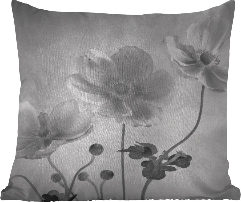 MuchoWow Outdoor Kissen - Aquarell - Blumen - Stilleben - 60x60 cm - Wetterfest - Lounge Kissen - Dekoration - Schlaf Kissen