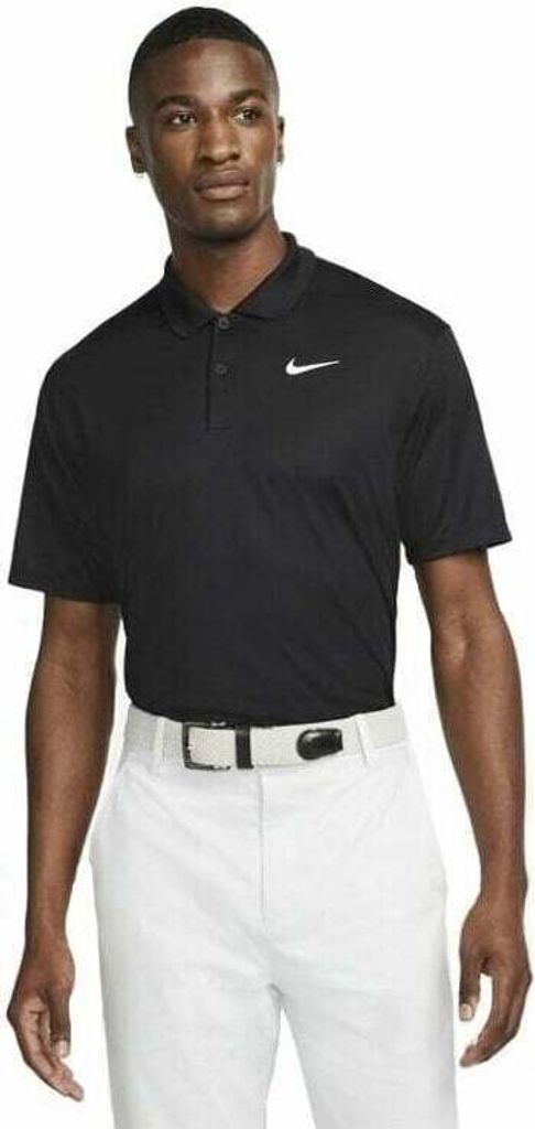 Nike Dri-Fit Victory Mens Golf Black/White L Polo-Shirt