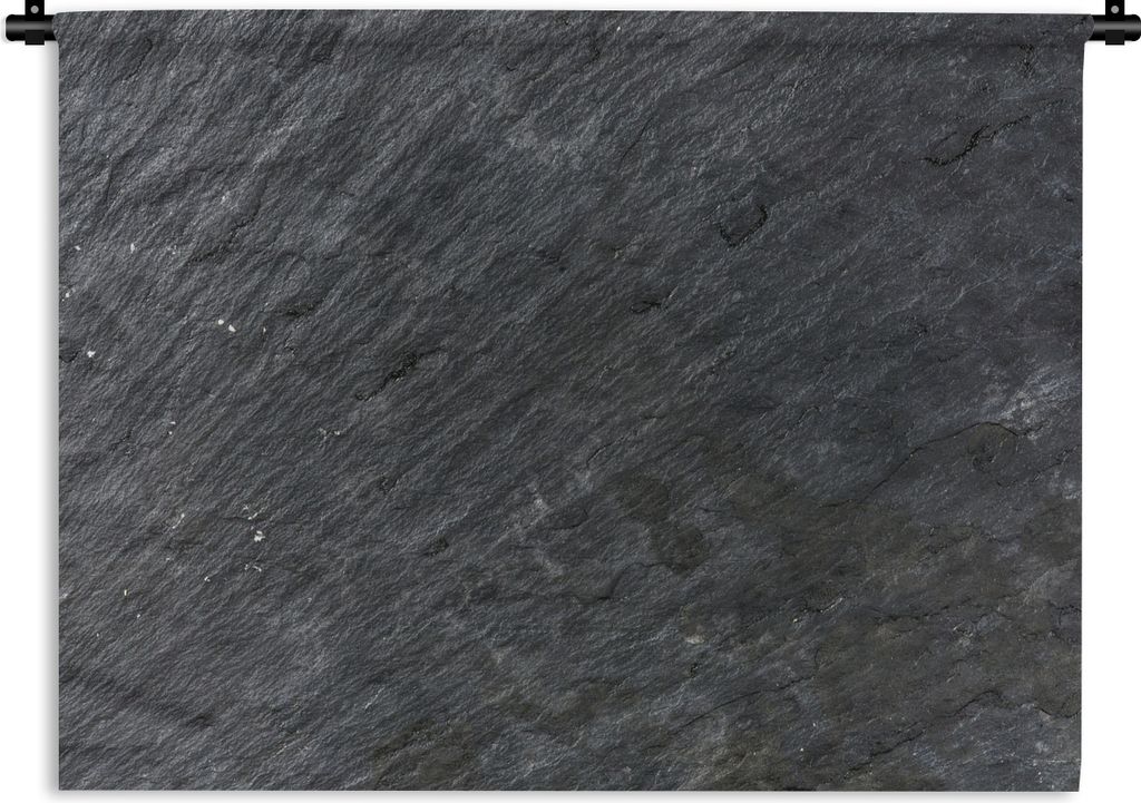 MuchoWow Wandteppich Wandbehang Naturstein - Industriell - Schiefer - Strukturiert - Grau 150x112.50 cm Tapisserie Dekoration Wandtuch - Wanddeck...