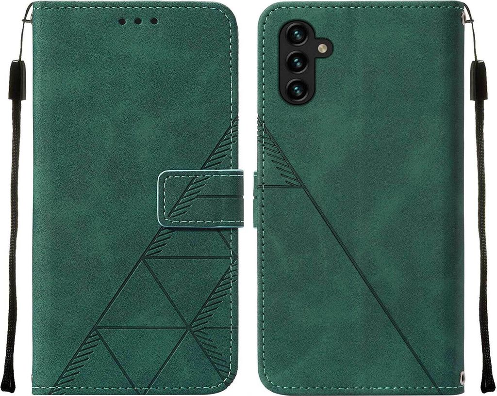 Hülle für Samsung Galaxy A54 5G Prägung Flip Leder Produktbild 