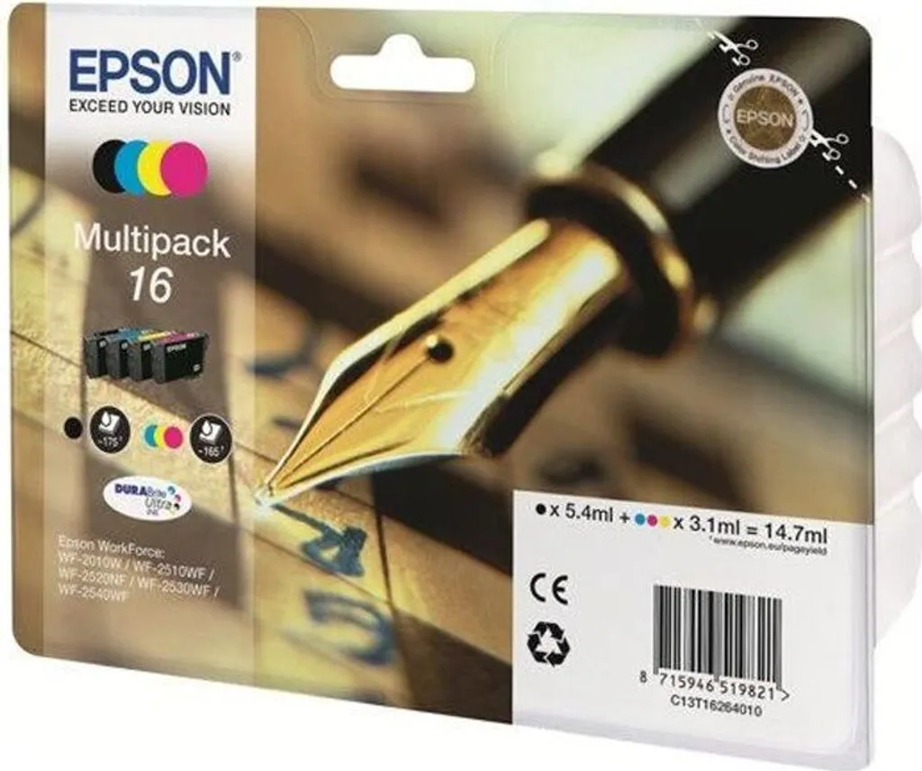 Multipack Epson T1626 Originale serie 17 - Nero e Colori per WorkForce