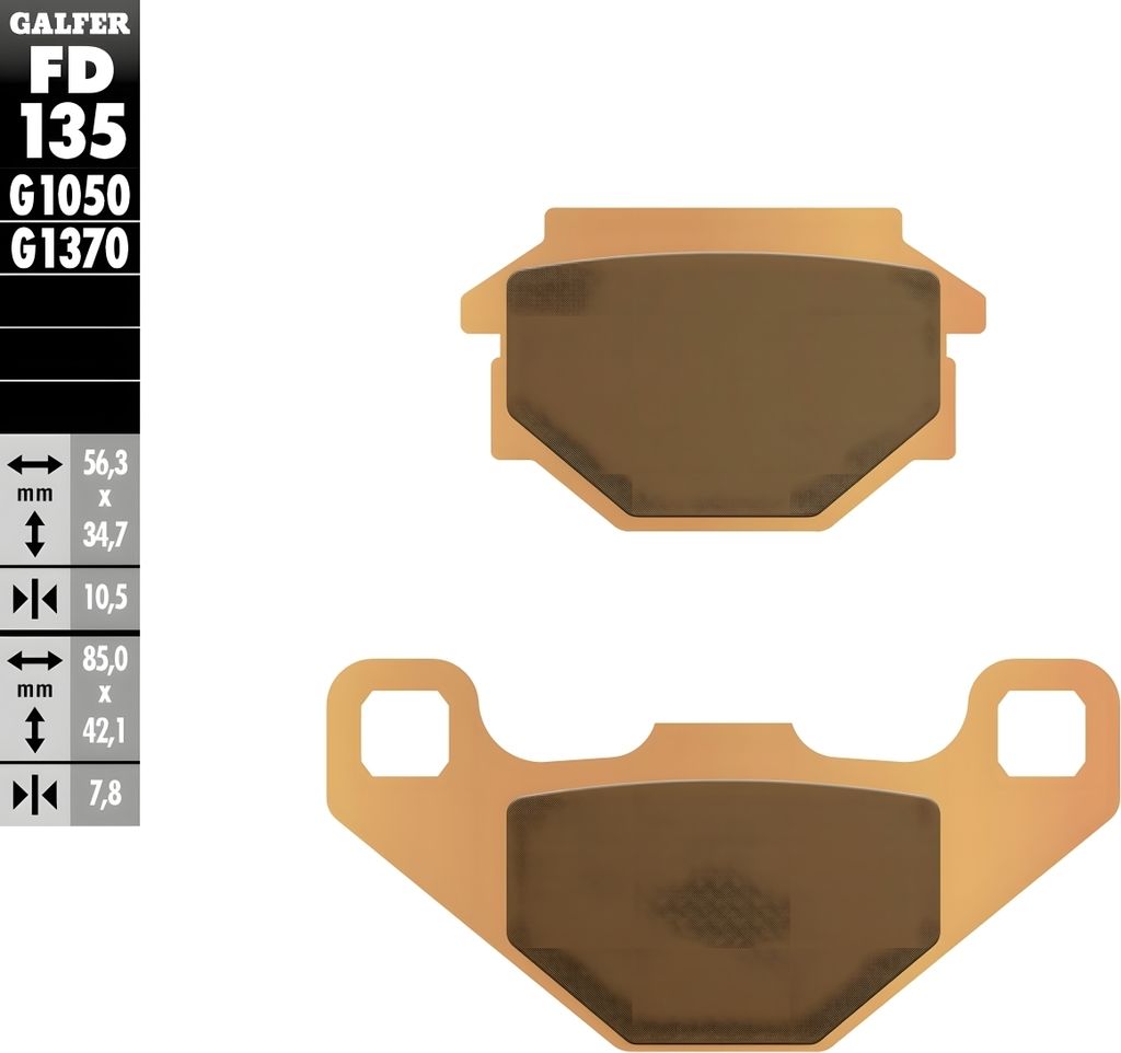 Bremsbeläge Galfer FD135G1370 Sinter-Metall STREET