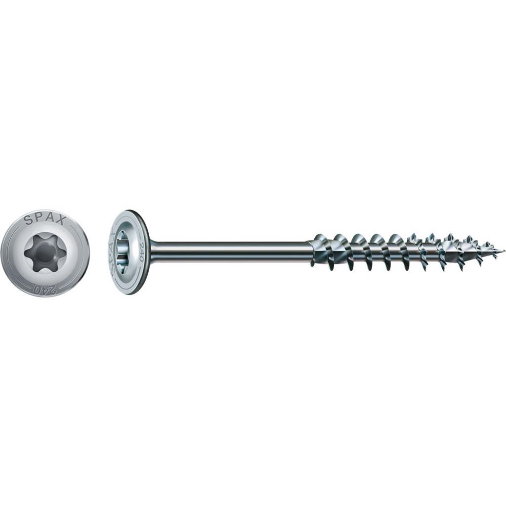Spax Holzbauschraube 8 x 280 mm Tellerkopf T-STAR plus Teilgewinde 4CUT WIROX P3J 50 Stk