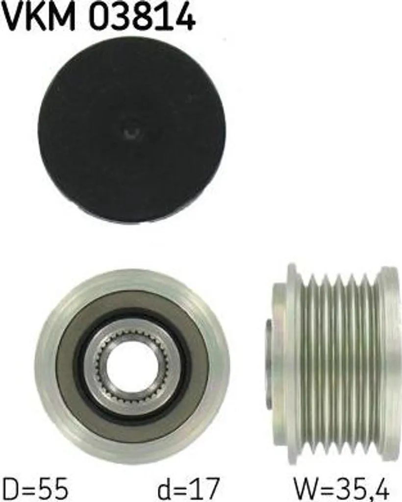 Solution Bruit Courroie : Roue Libre Alternateur SKF VKM 03814 Mercedes