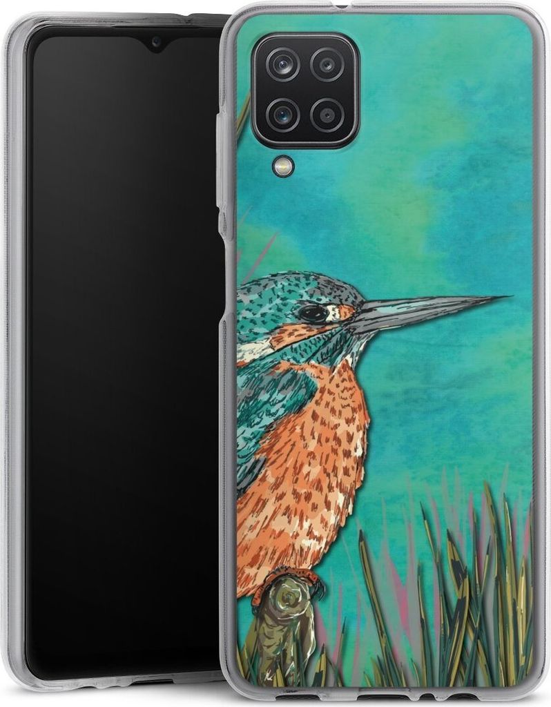 DeinDesign Handyhülle für Samsung Galaxy A12 Silikon Hülle Case Smartphone Schutzhülle Malerei Tiere Vogel