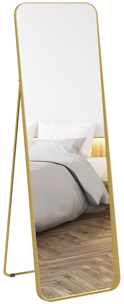 Miroir de Dressing 160x50 cm Miroir sur Pied pour Vérifier Votre Tenue