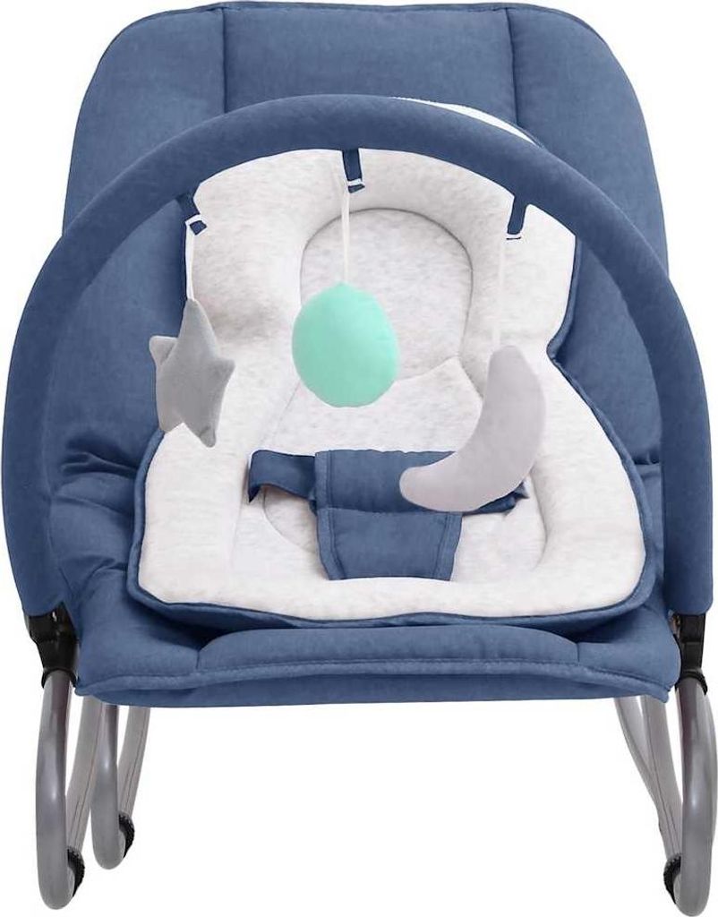 vidaXL Babywippe Marineblau Stahl