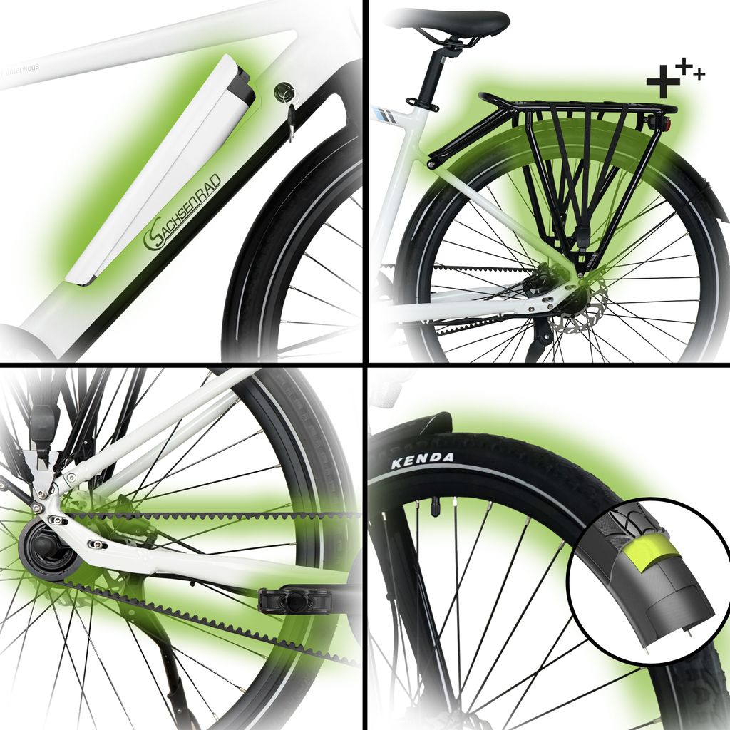 SachsenRAD E-Bike Allrounder Urban Trekking EBike C3T mit Produktbild 10