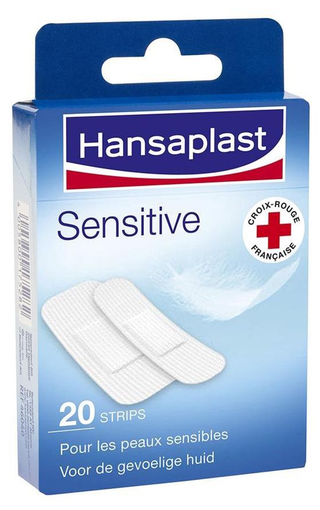Hansaplast Sensitive Plastry, 20 sztuk (PRODUKT Z NIEMIEC) Image du produit 